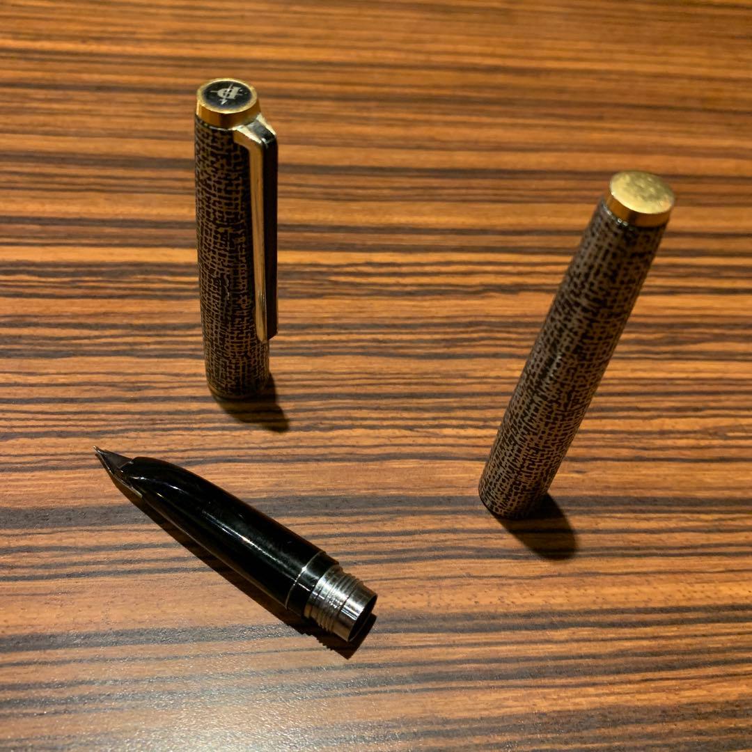 パイロット　カスタム　モザイク柄　18KWGニブ