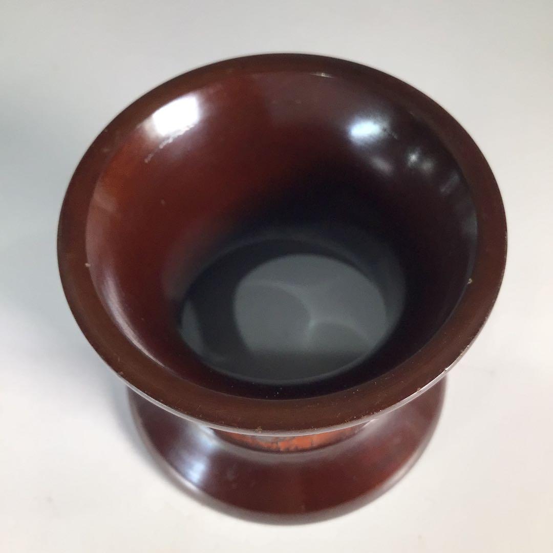 Ｎ９９１　皆具　『金工師　剛章造』『唐銅皆具』『水指　建水　蓋置　杓立』　共箱