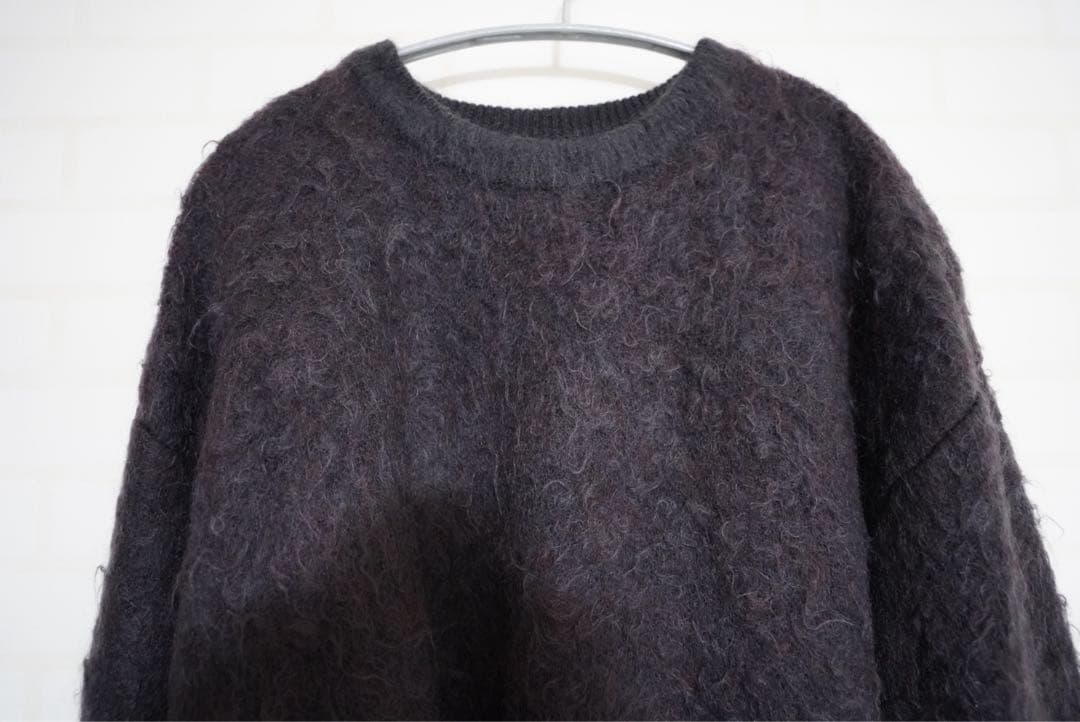 トップス YOKE 4COLOR MIX JACQUARD MOHIAR CREWNECK