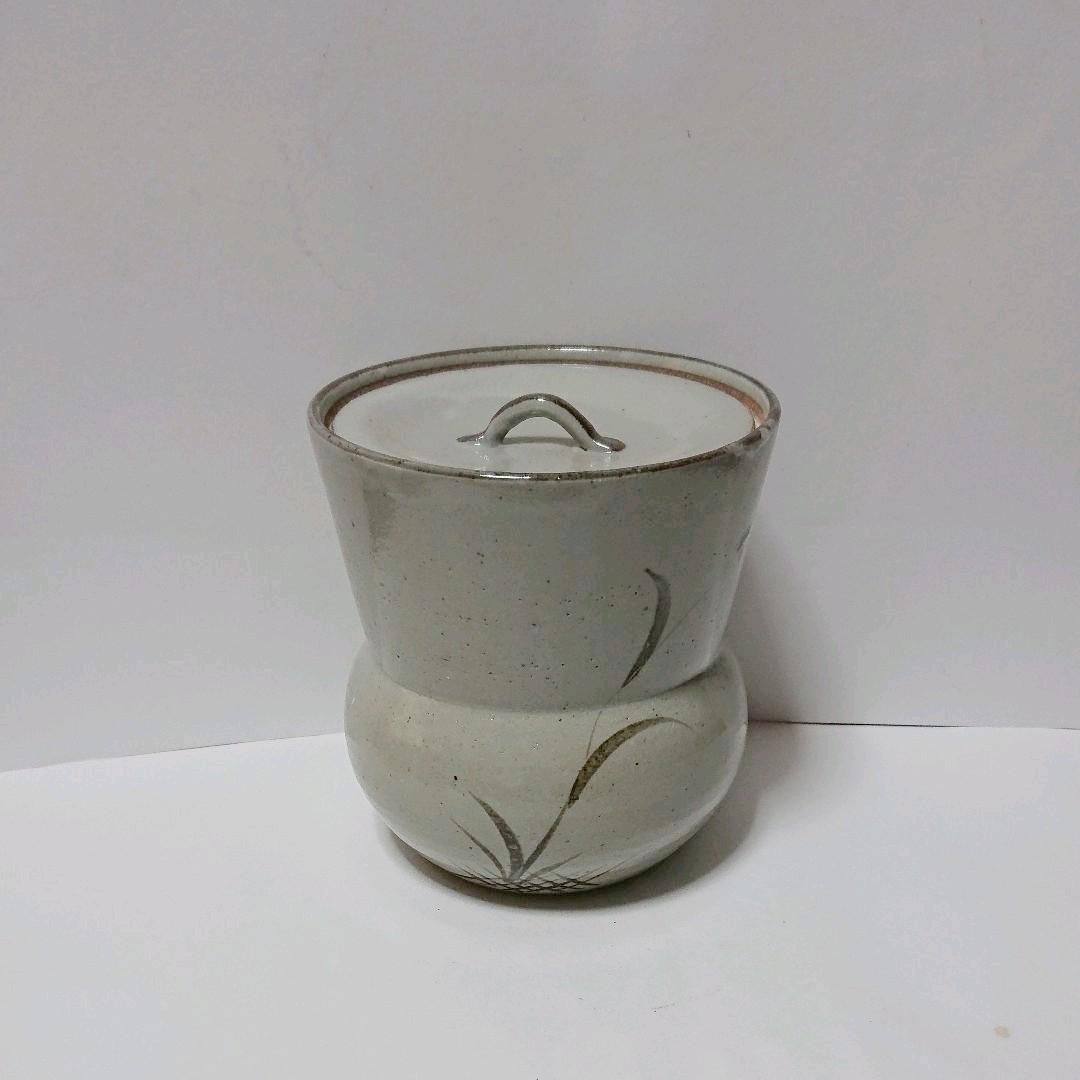 茶道具  水指  絵唐津  利左衛門窯 あんこう形  鮟鱇形