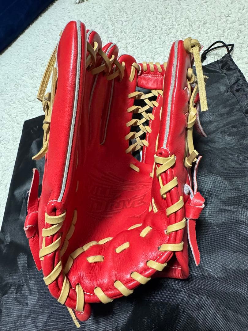 ミズノ ウィルドライブ 赤 左