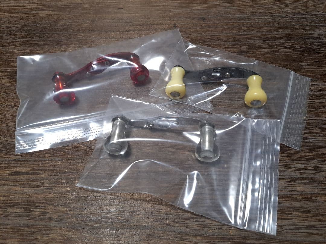 ザウルス　バルサ50　カスタム　S字パワーハンドル　シルバー × クリアノブ