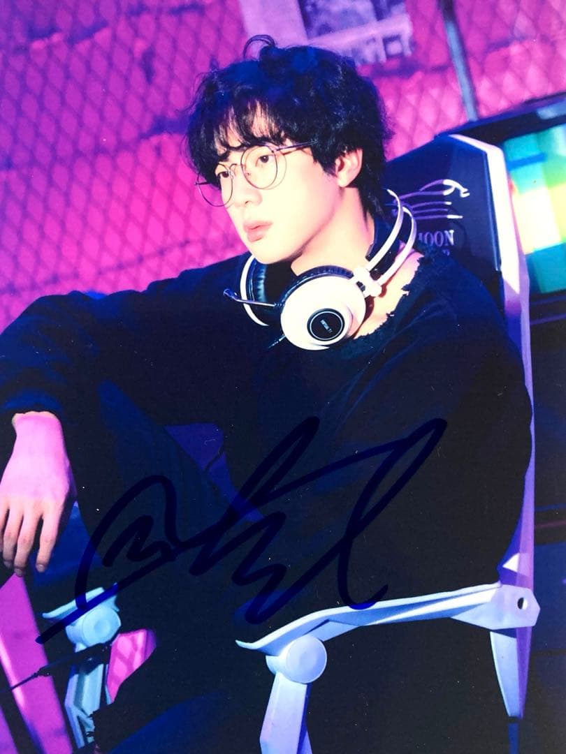 ジン直筆サイン入り2Lサイズ写真…