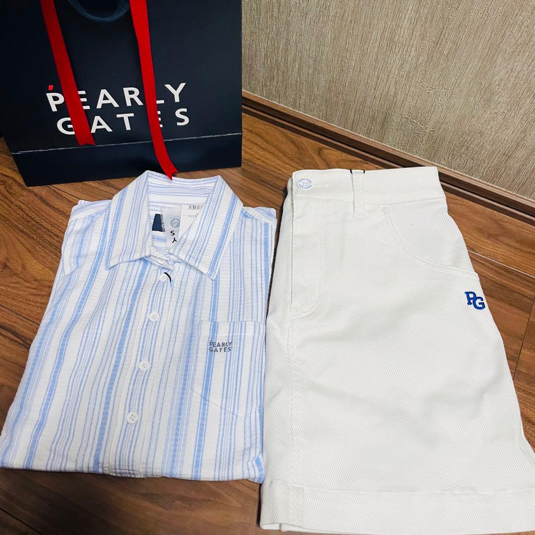 新品未使用☆ショッパー付き！パーリーゲイツ 春夏 上下 セット レディース