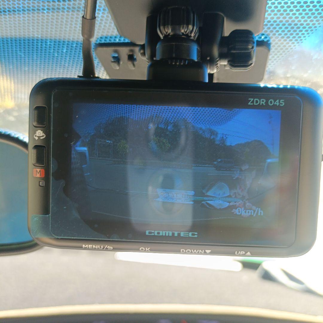 【まつ プロフ一読】ドライブレコーダーコムテックZDR-045美品