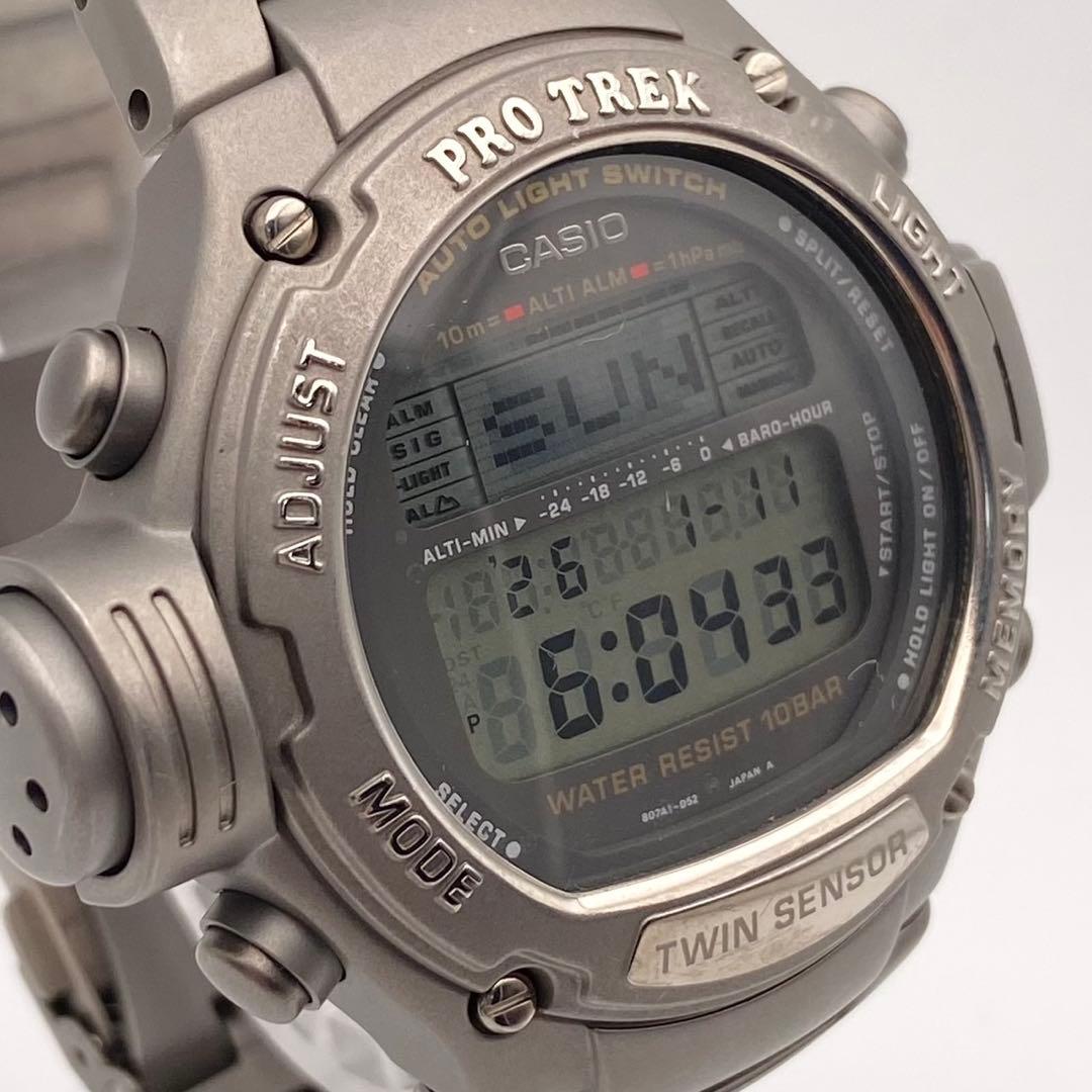 【稼働】CASIO PRO TREK PRT-3000 スクリューバック 美品