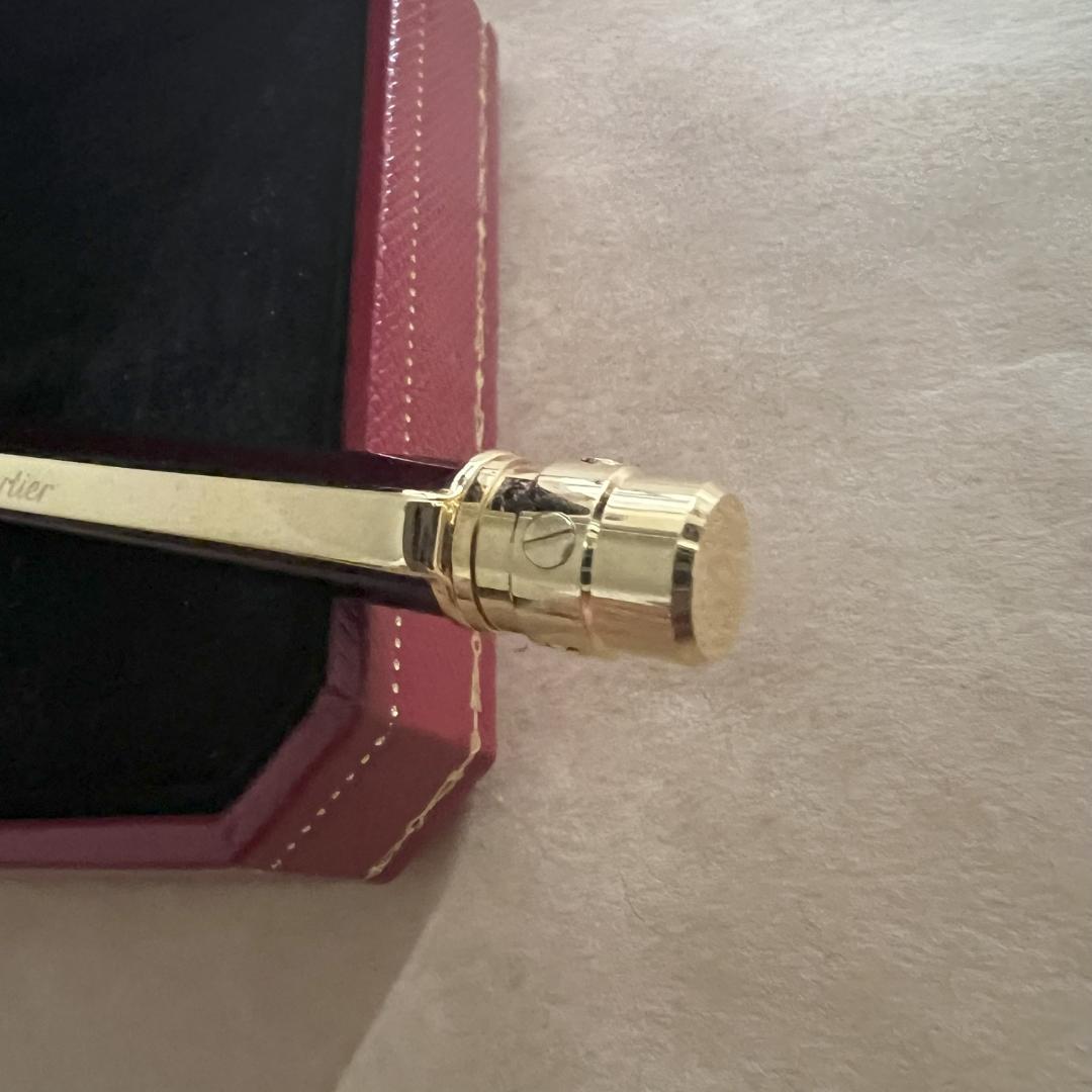 【美品】Cartier 　カルティエ　サントス ボールペン　ボルドー色