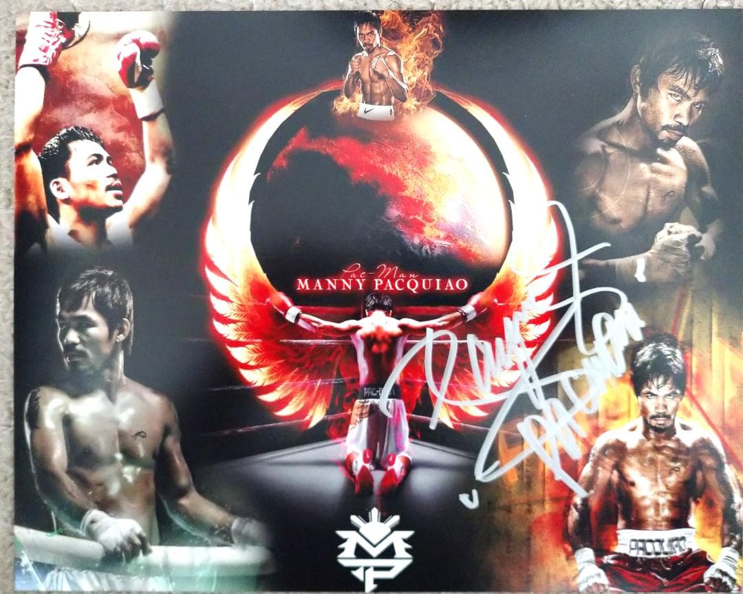 ボクシング マニー・パッキャオ 直筆サイン入り写真