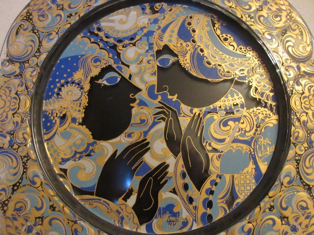 ローゼンタール　クリスマスプレート　ガラス絵皿　1977