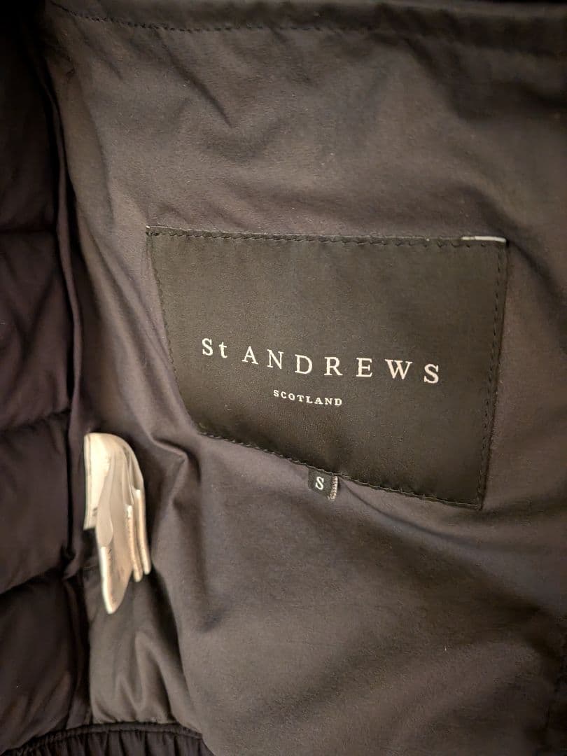 St ANDREWS 黒 中綿入りブルゾン Sサイズ