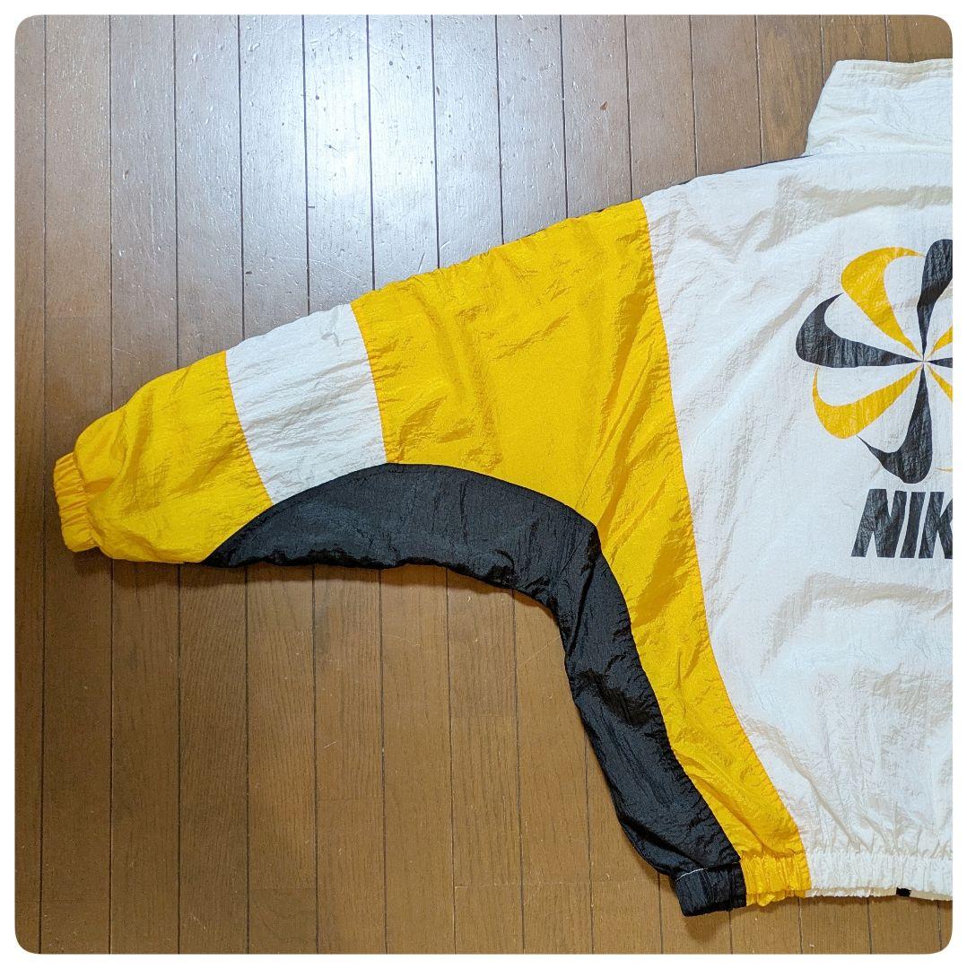 〚やぶれ、汚れ、訳あり〛　風車ナイキ　ナイロンジャケット　90年代　ビンテージ