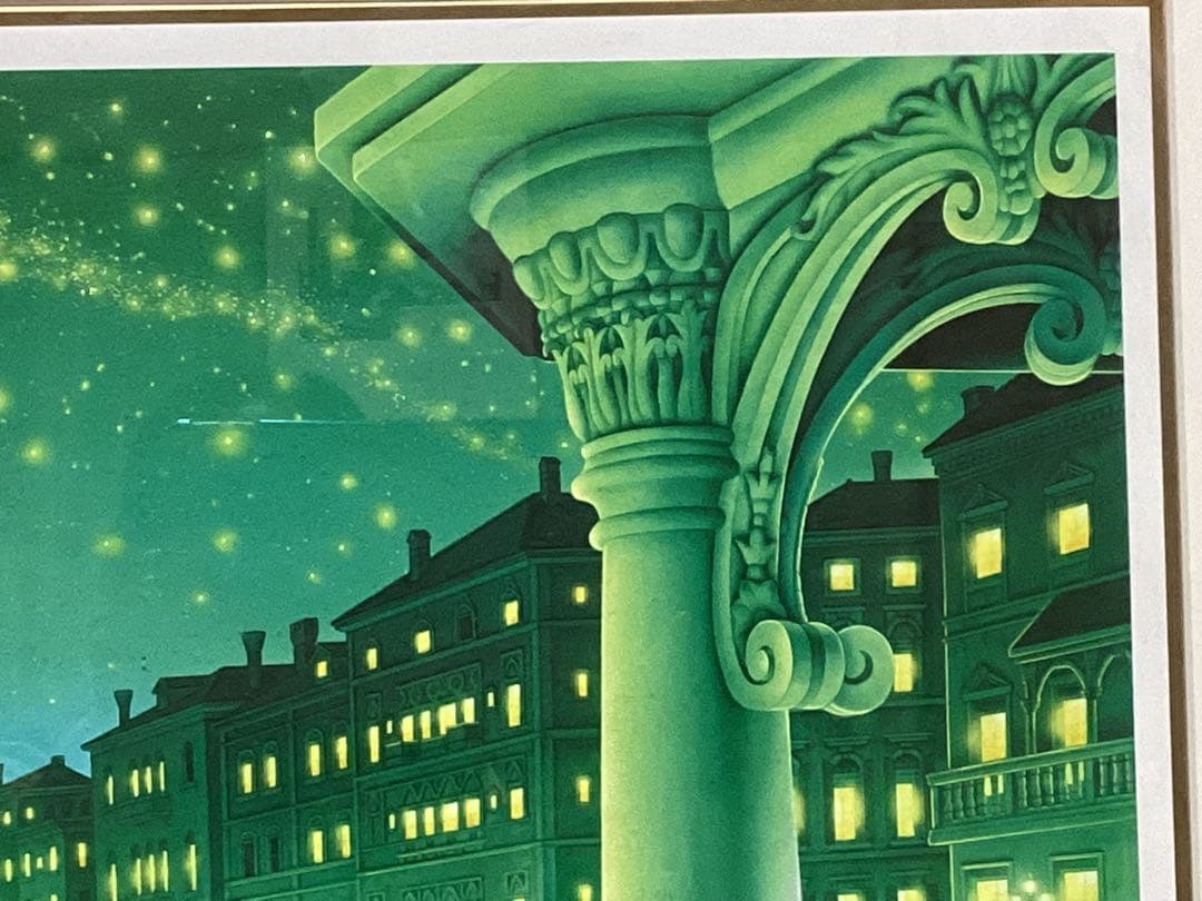 ディズニー　グリーンヴェニス塚本馨三　アート　絵画　シルクスクリーン　直筆サイン