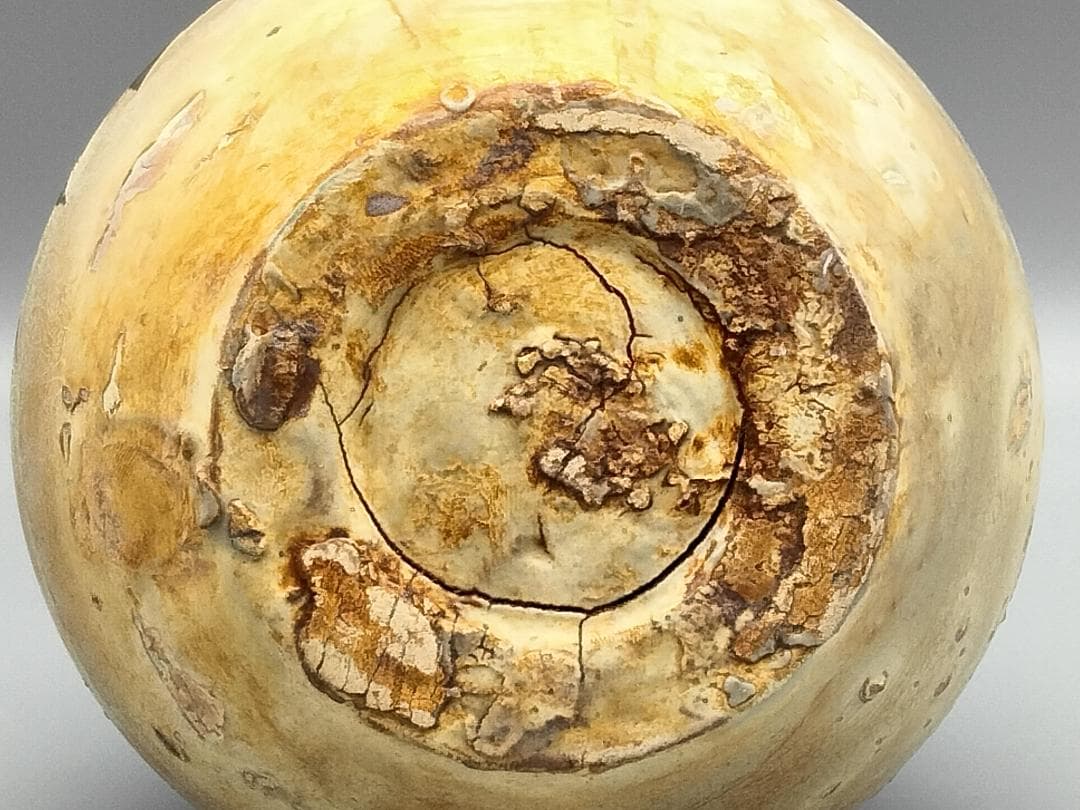 磁州窯 白地鉄絵飛雀草文徳利瓶　玉壺春形瓶