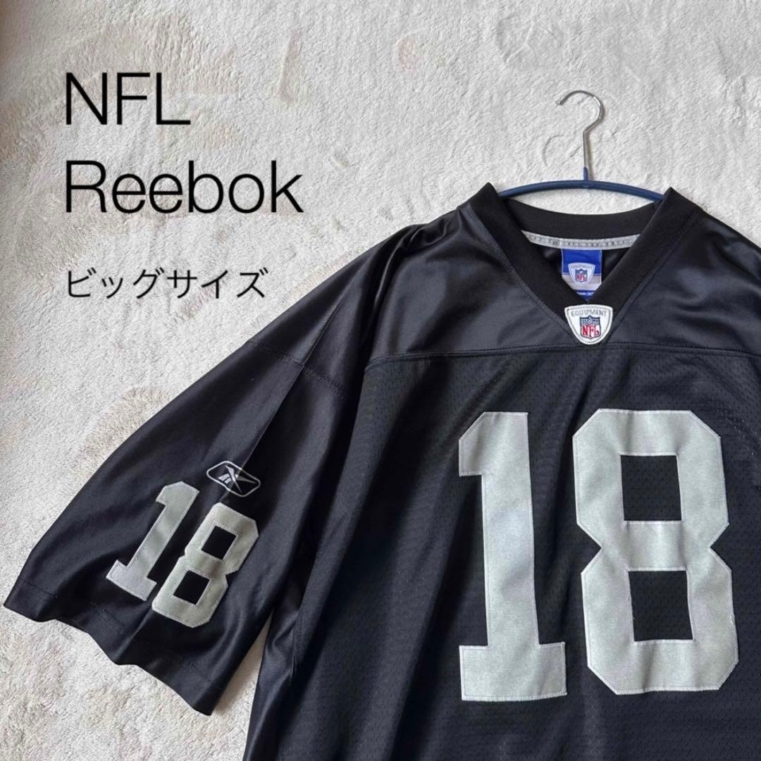 NFL リーボック 両面 2XL アメフト ゲームシャツ MOSS 18 美品