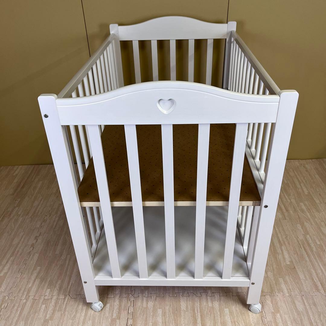 ☆除菌清掃済☆　♡ハートが可愛い♡　☆超美品☆スリーピー　プロヴァンス　ホワイト