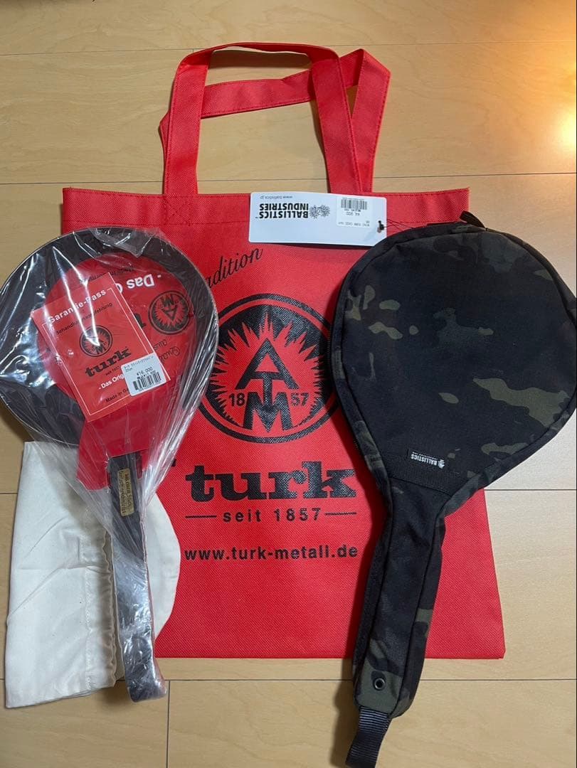 turk 20cm 鉄フライパン ケース付 トートバッグ付 アウトドア キャンプ