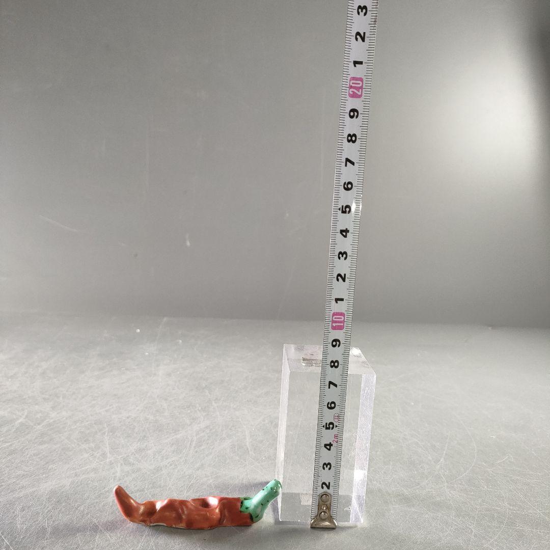 A1202-5/九谷焼/須田菁華/色絵唐辛子箸置5客/共箱/和食器/懐石道具/