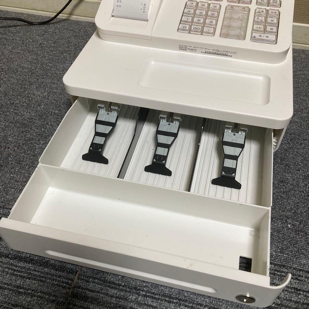美品　CASIO レジ　SR-G3 ホワイト　スマホ連動　動作チェック済み
