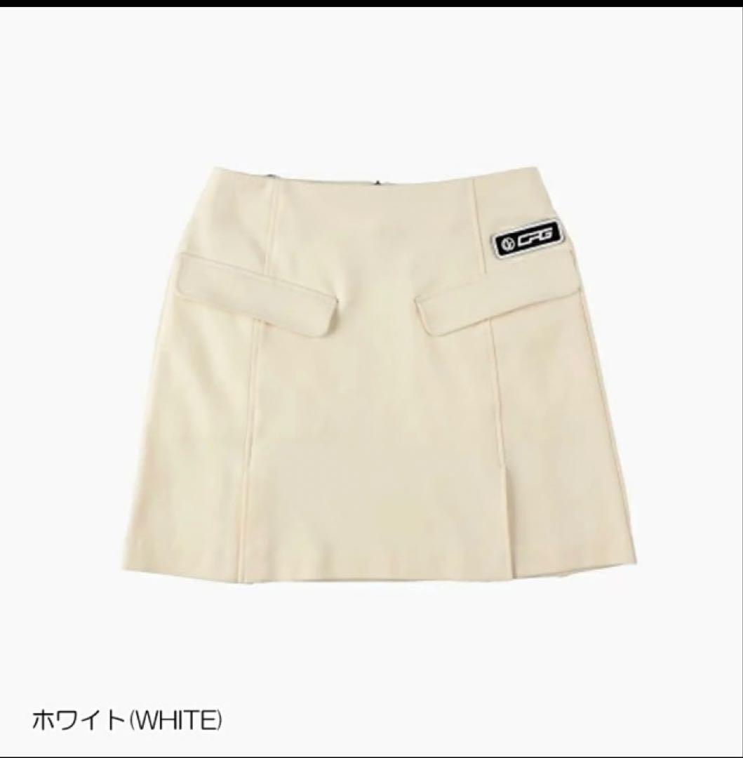 CPG ゴルフスカート ブラッシュライニングスカート(ホワイト)