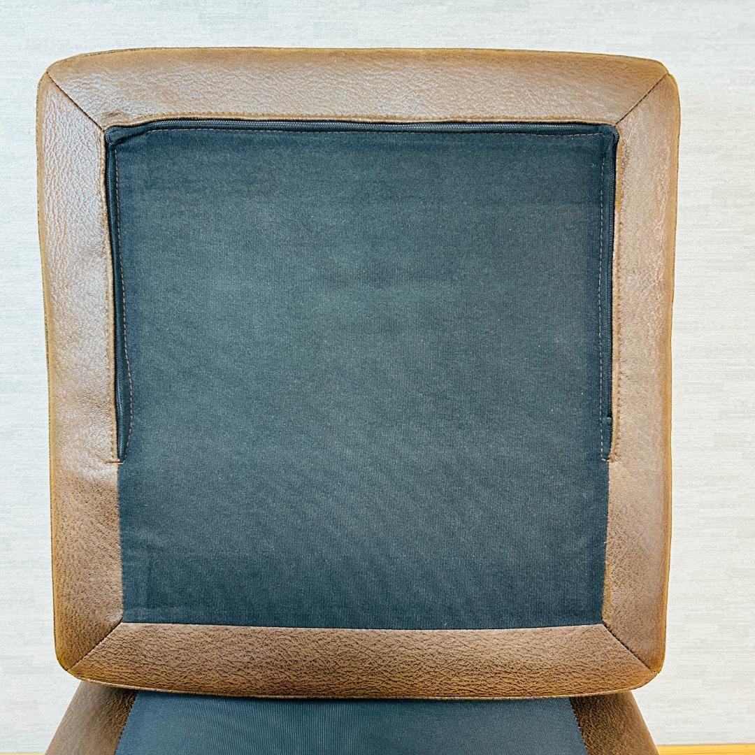 レザーテックス オットマン スツール 足置き ソファ 1人掛け