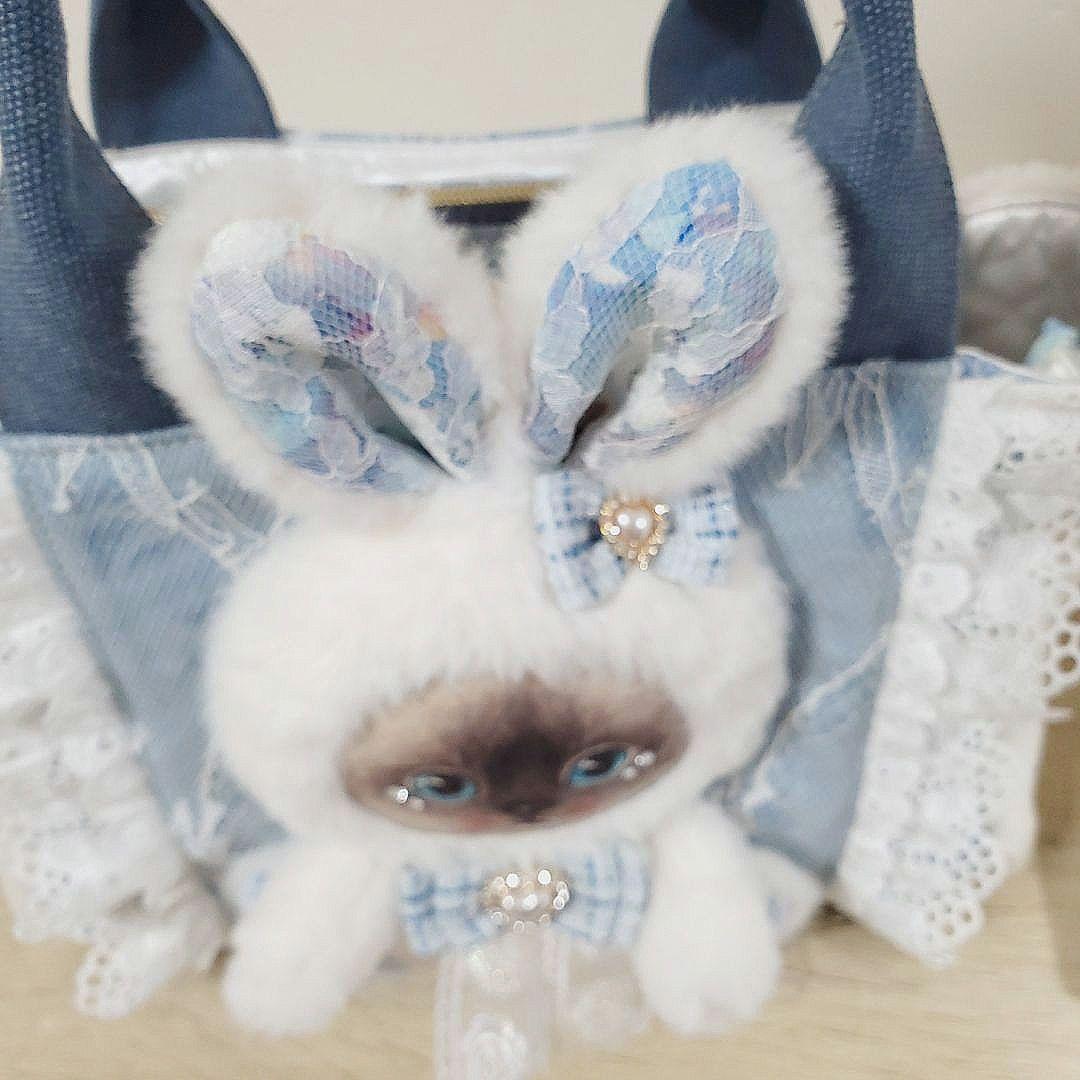 る*ぃ様 ハンドメイド 3rooms バッグ M コヤンイサムチョン クラウディ