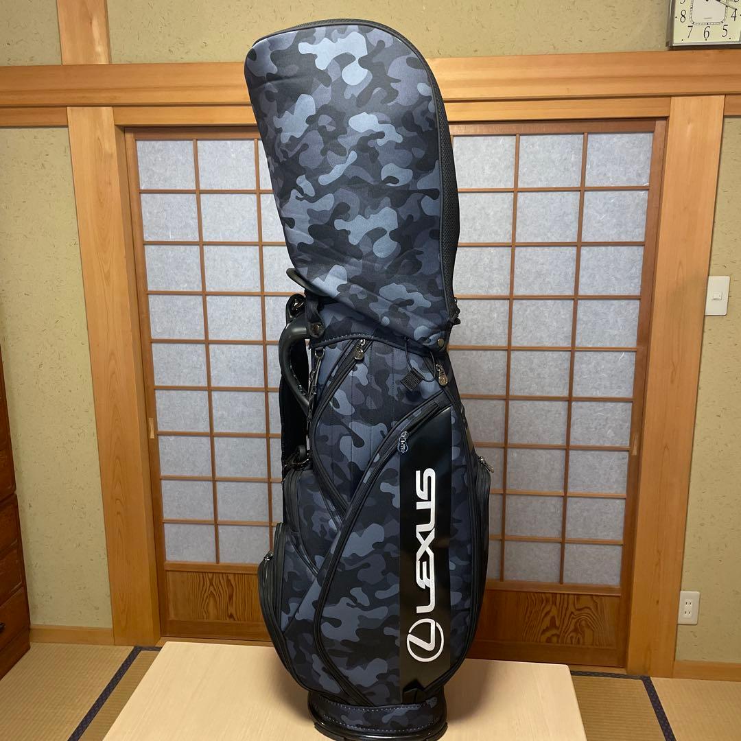 レクサスコレクション　キャディバッグ　カモフラ（迷彩）柄　９型　６分割