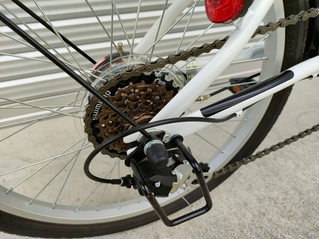 【岩手】引取限定 キャプテンスタッグ 20インチ折り畳み自転車 6段 おまけつき