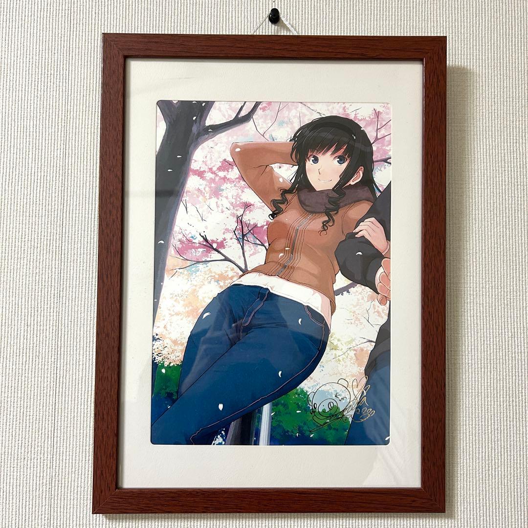 『アマガミ ちょっとおまけ劇場』森島はるか 複製原画　声優箔押しサイン入り