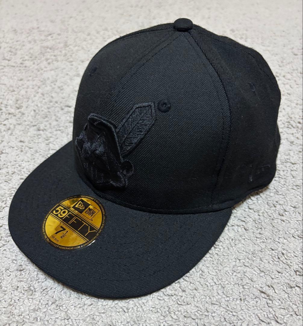 NEW ERA インディアンズ　ワフー酋長　ニューエラ　ブラック