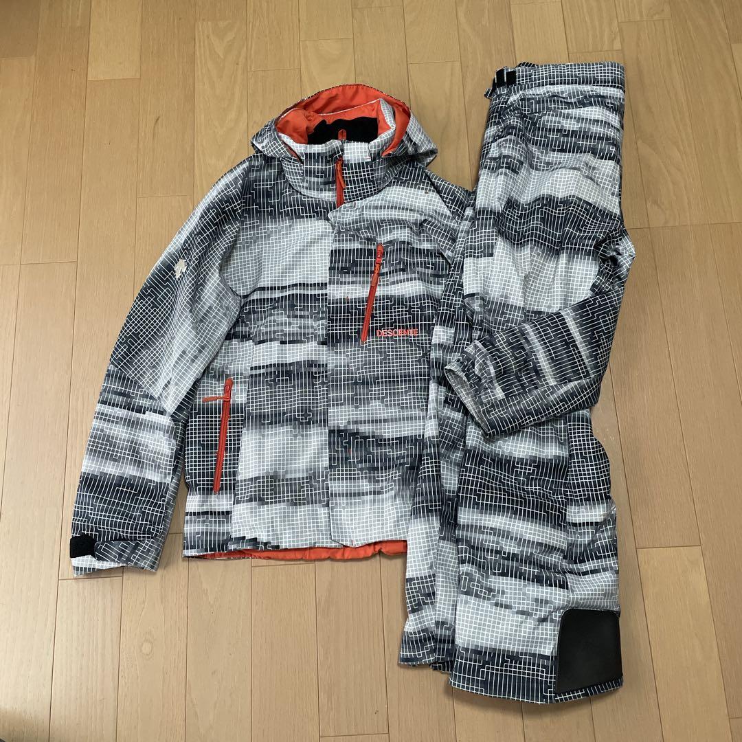 デサントDESCENTEスキーウェア　上下セット　デモチーム　中古　サイズL/O