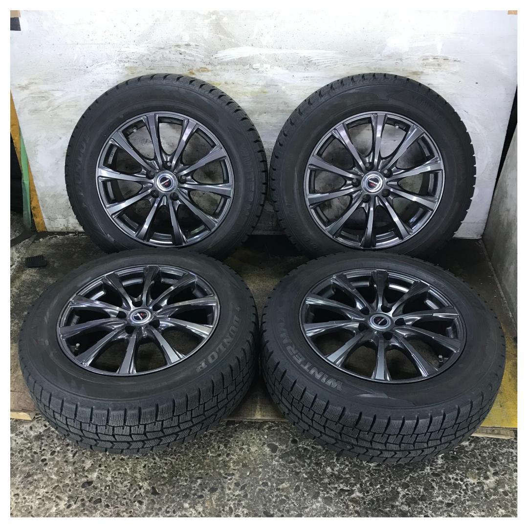 専用30 DUNLOP WM02 225/60R17 8.5分目 スタッドレス