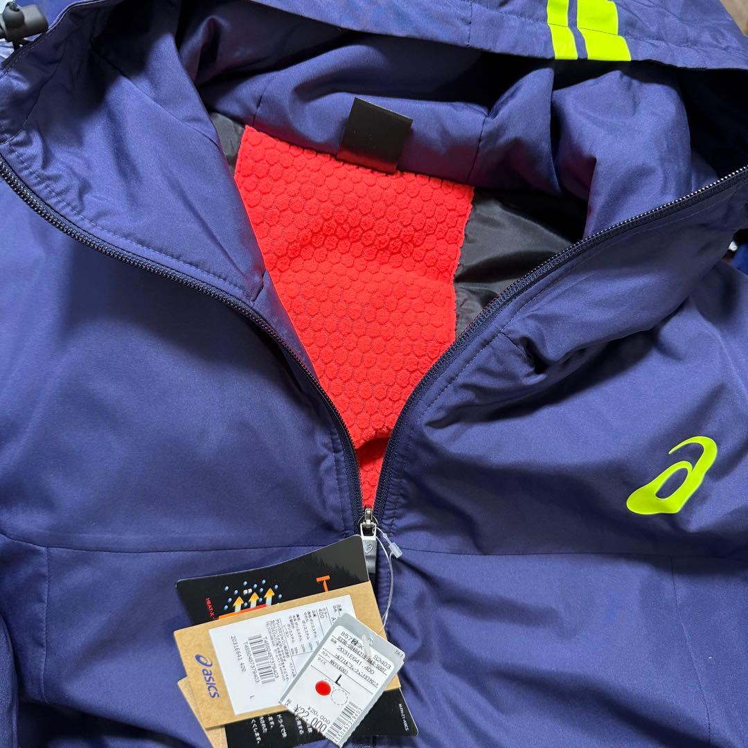 新品特価 asics アシックス A77Evol 中綿ロング ベンチコート L