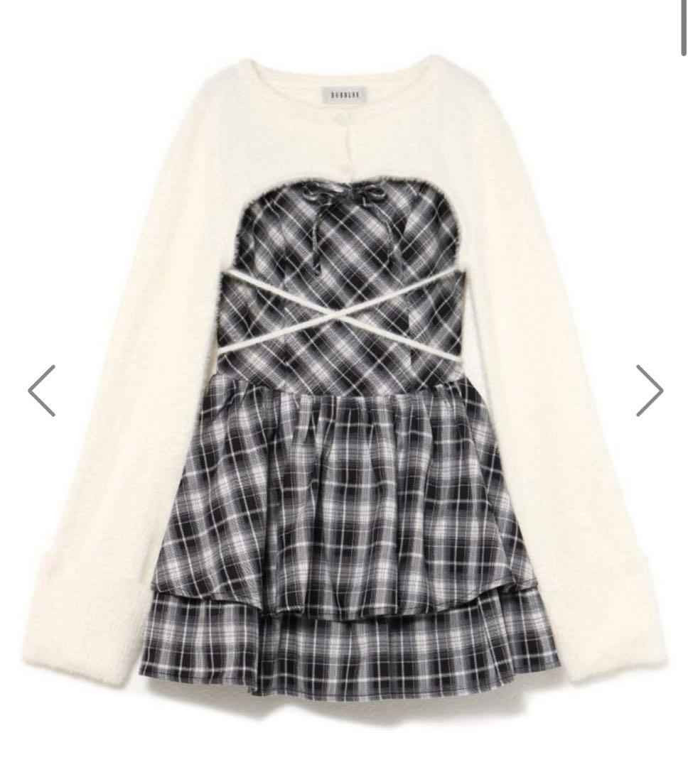 匿名即日発送bubbles オープンネックギャザーワンピース　ブラック Sサイズ