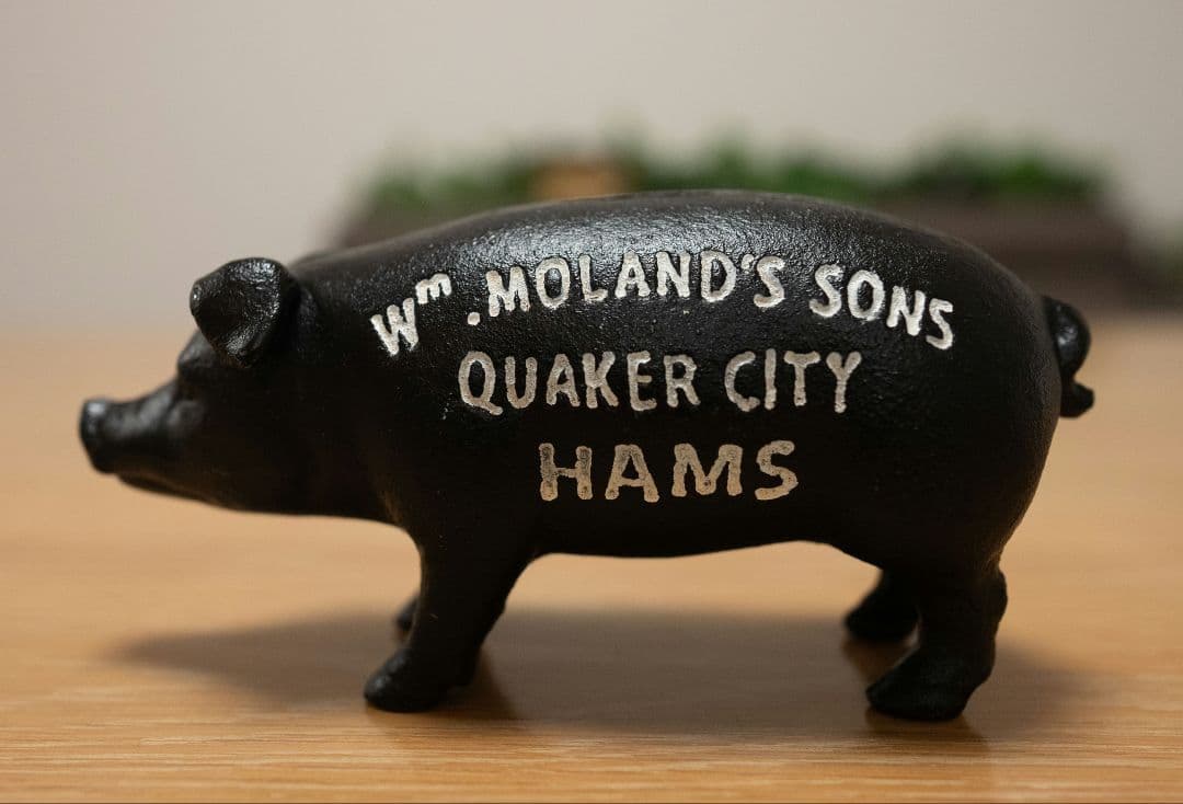 【2個セット】Hams PIG BANK ハムズバンク　アンティーク　貯金箱