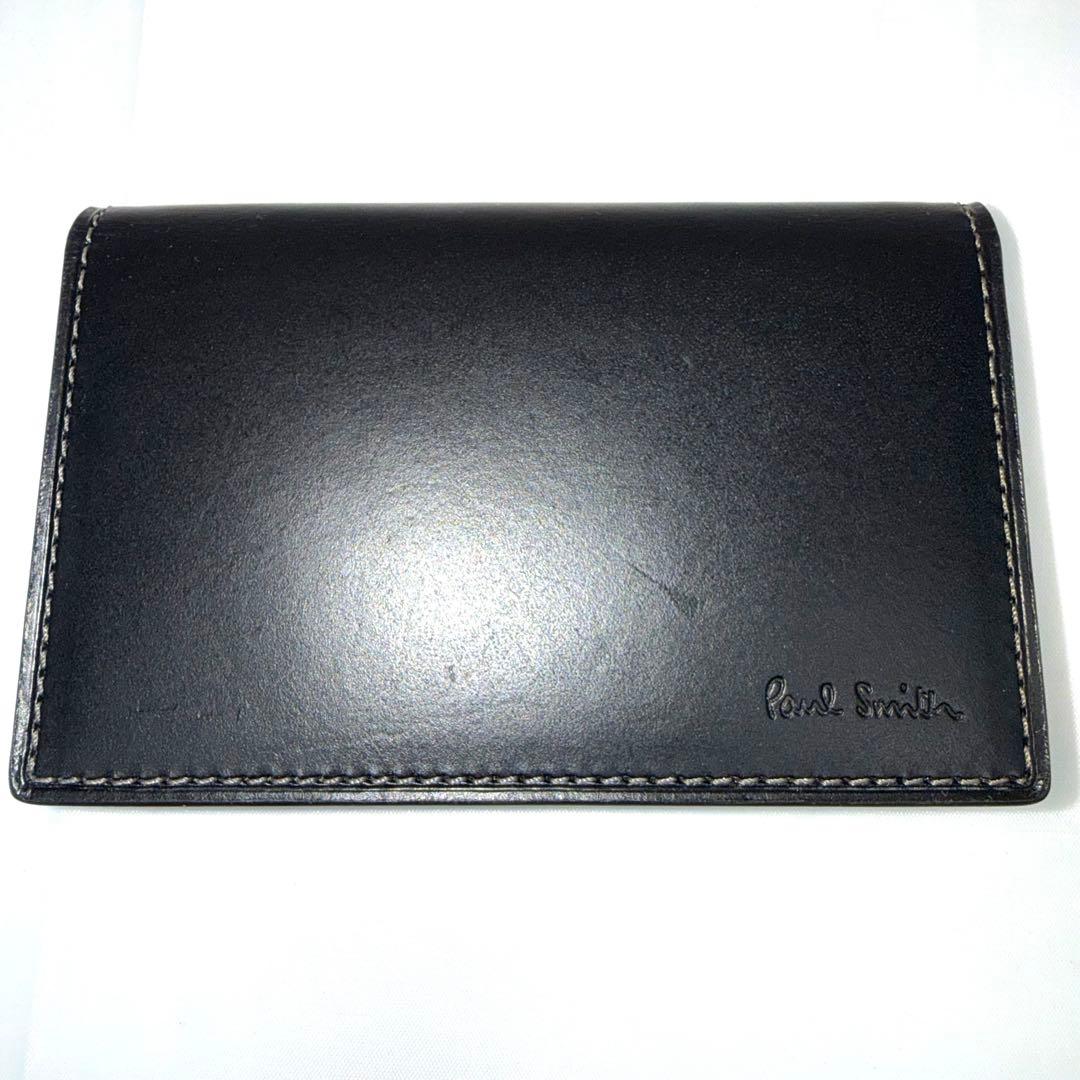 ✨美品✨Paul Smith ポールスミス 名刺入れ 黒 マルチストライプ 箱付