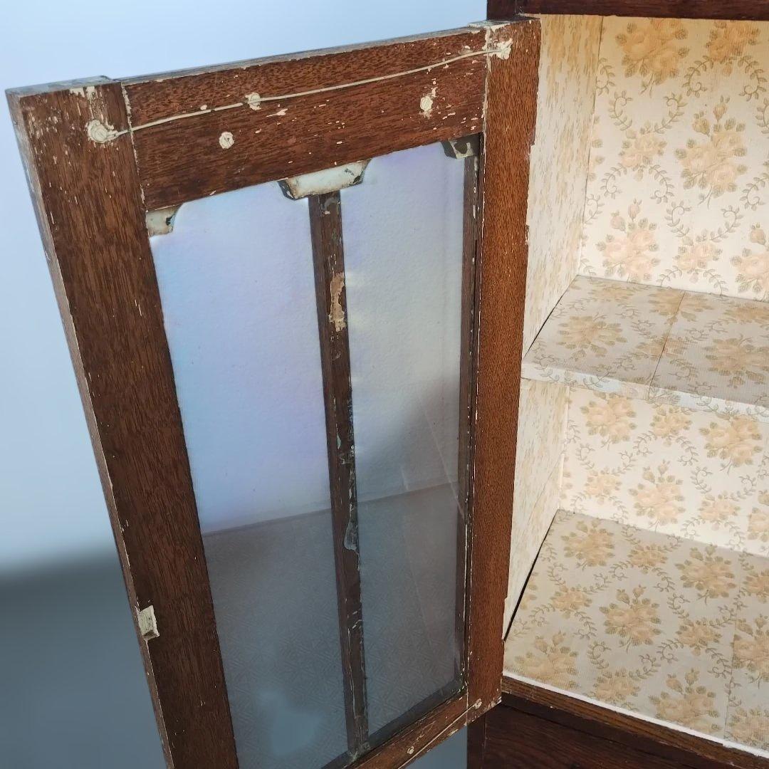 よ*ず様 アンティーク　木製ガラス扉　キャビネット　本棚