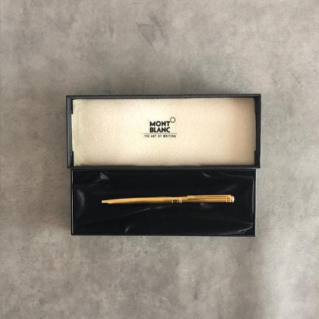 モンブラン(MONT BLANC)　ボールペン　ゴールド ノブレス