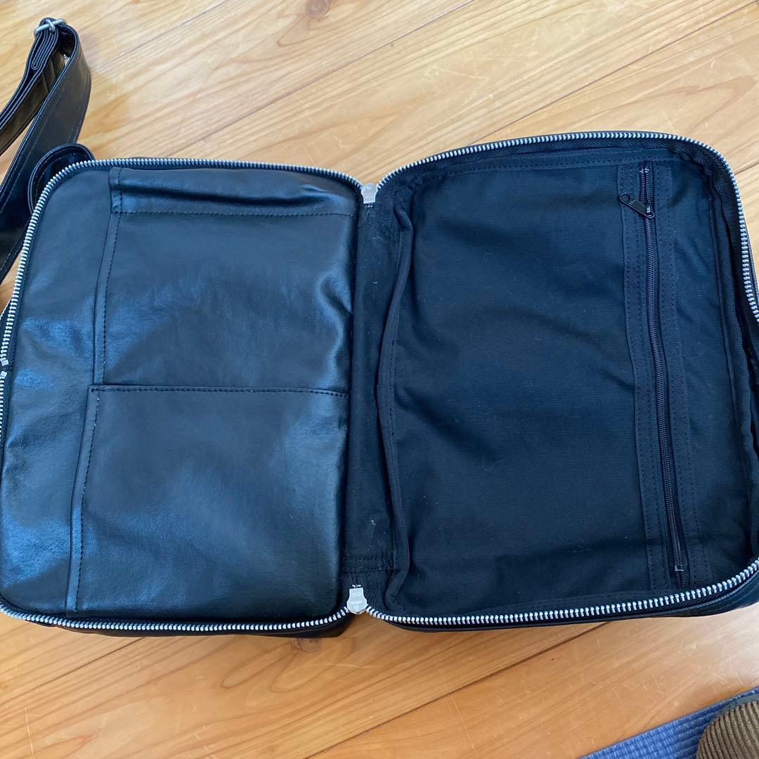 PORTER レザー ショルダーバッグ ブラック