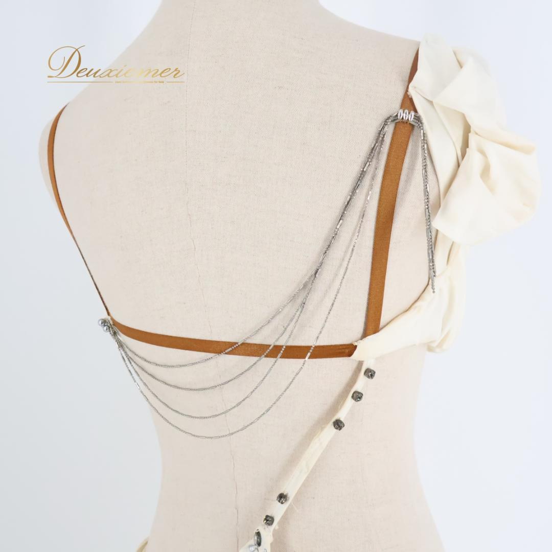 【社交ダンス衣装】ホワイト ラテン ドレス ワンピース 白 無地 上品 綺麗