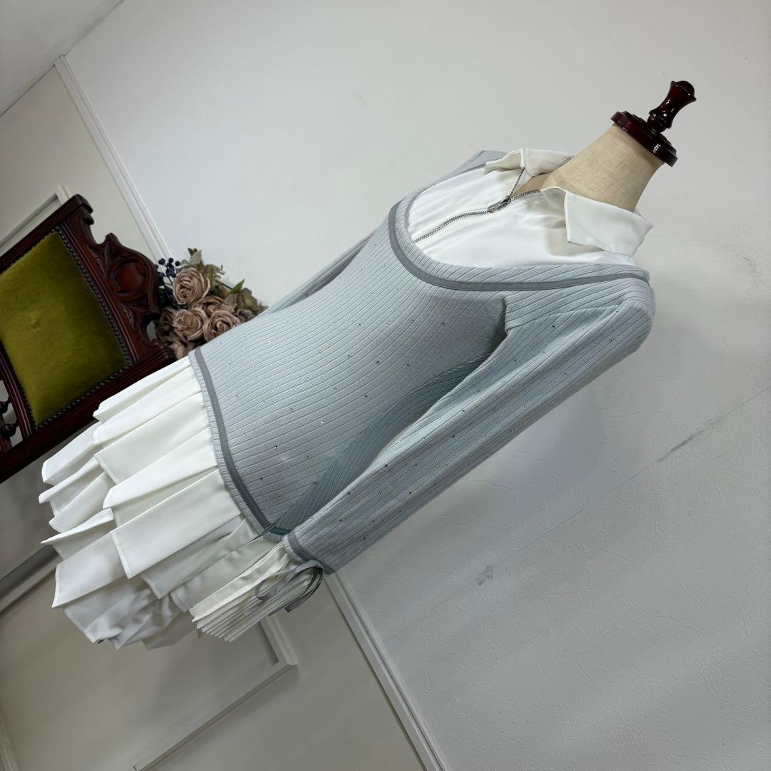 20 美品　RANDY プリーツ　ワンピース　骨格ウェーブ　参戦服