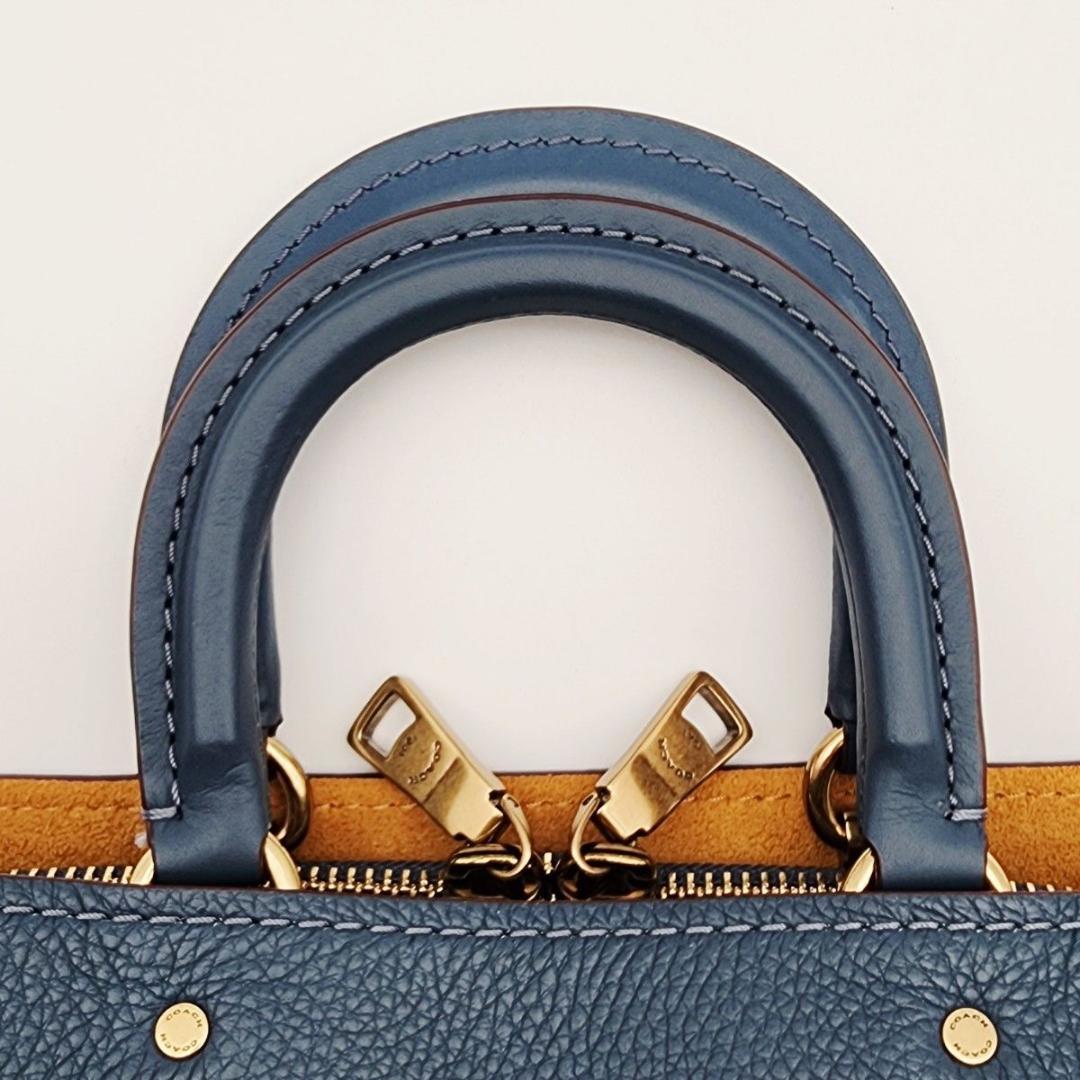 COACH コーチ ハンドバッグ ショルダーバッグ レザー ブルー 20315.