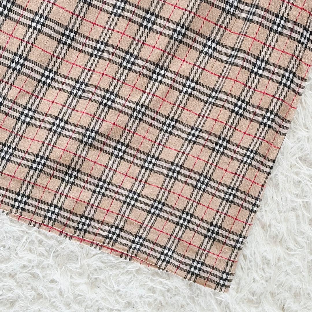 美品✨【バーバリーズブルーレーベル】ノースリーブワンピース ノバチェック 38