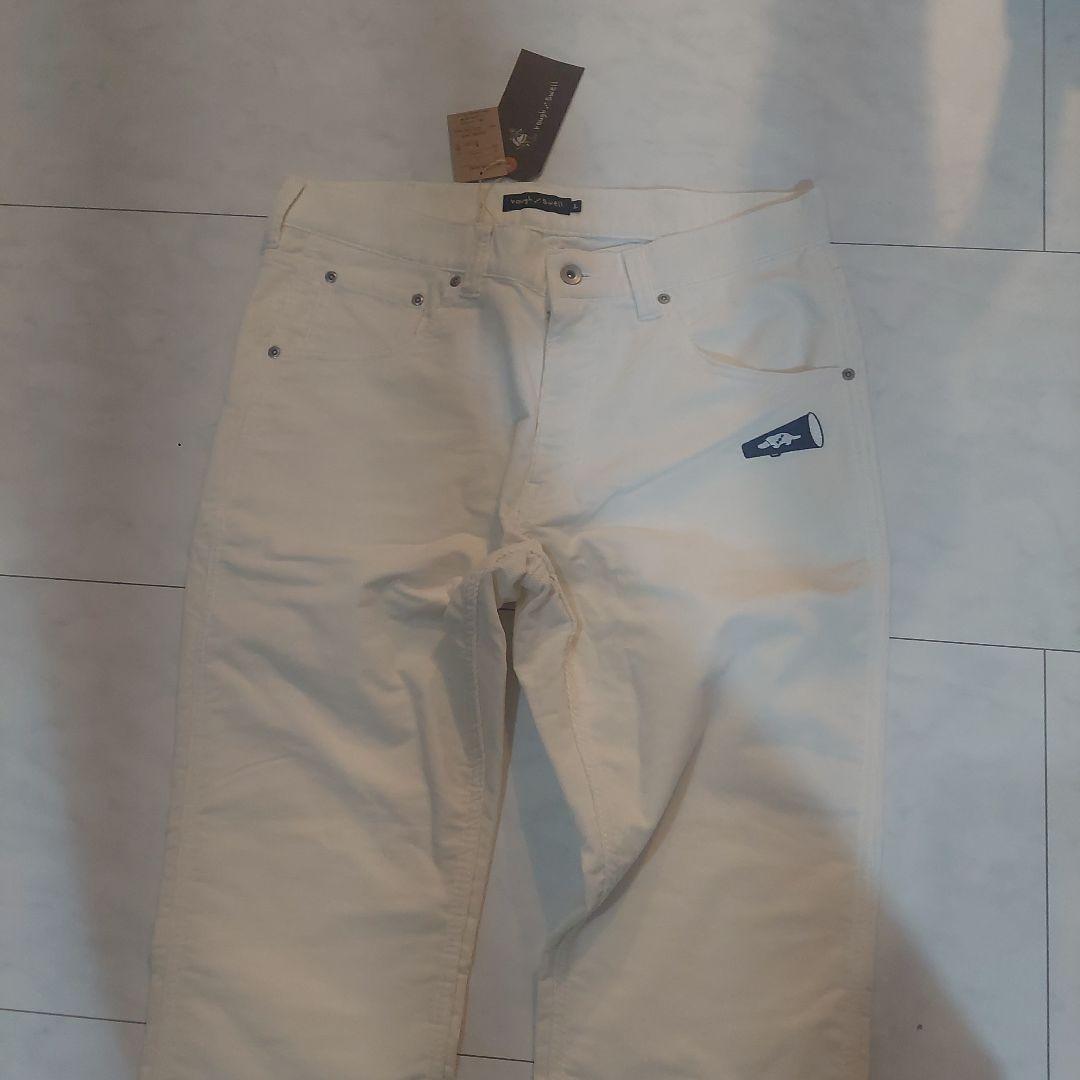 ROUGH AND SWELL コーデュロイパンツ L ホワイト