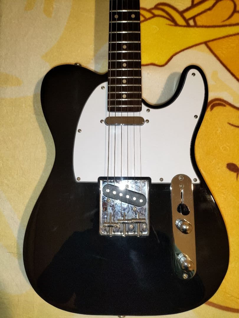 Bacchusバッカス テレキャスターBTE-1R/ブラック【トラ杢ネック】