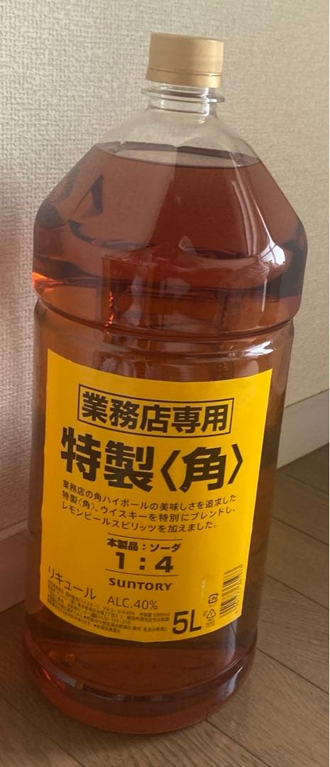 サントリー特製ウイスキー 角5L アルコール度数40%