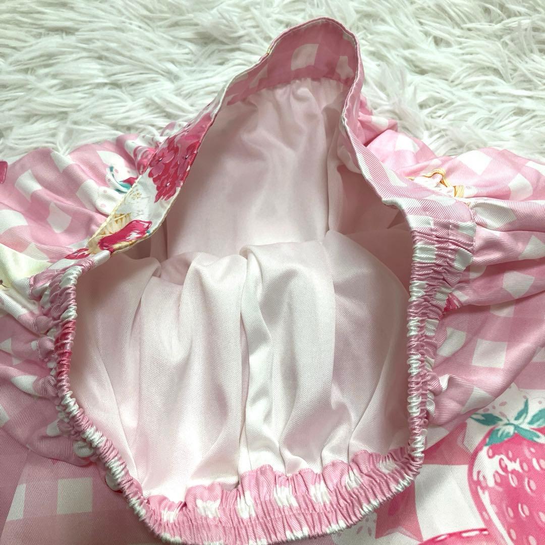 ^*♡様 To Alice いちごギンガムチェック浴衣セット ピンク