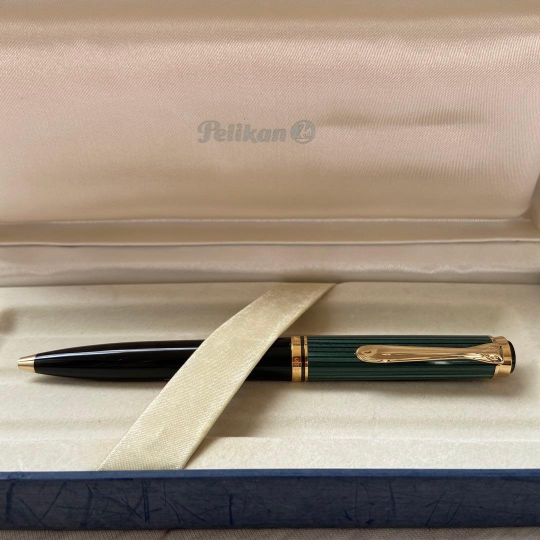 【ドイツ製】Pelikan スーベレーン K600 ツイスト式ボールペン 緑縞