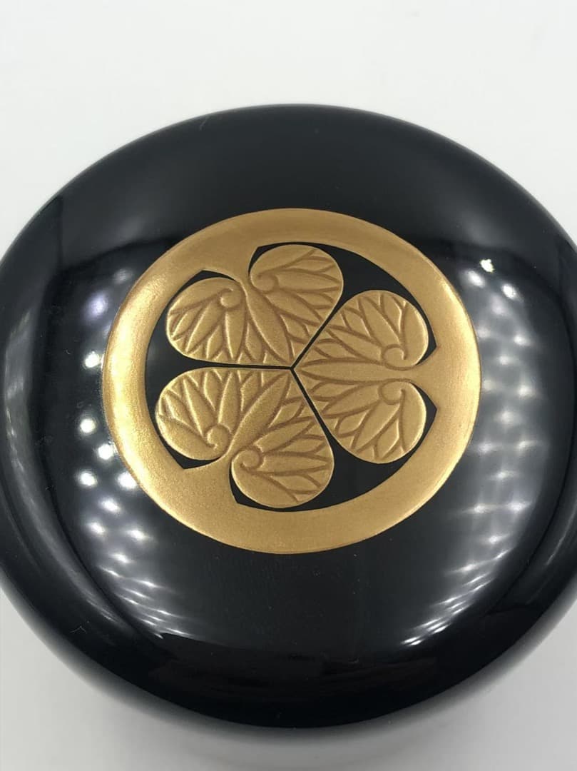 徳川家紋　葵紋　棗　共箱　茶道具