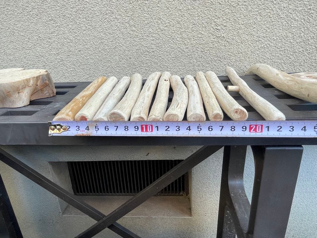 国産ヒノキ　鳥用止まり木　スタンド　アスレチック　約113センチ