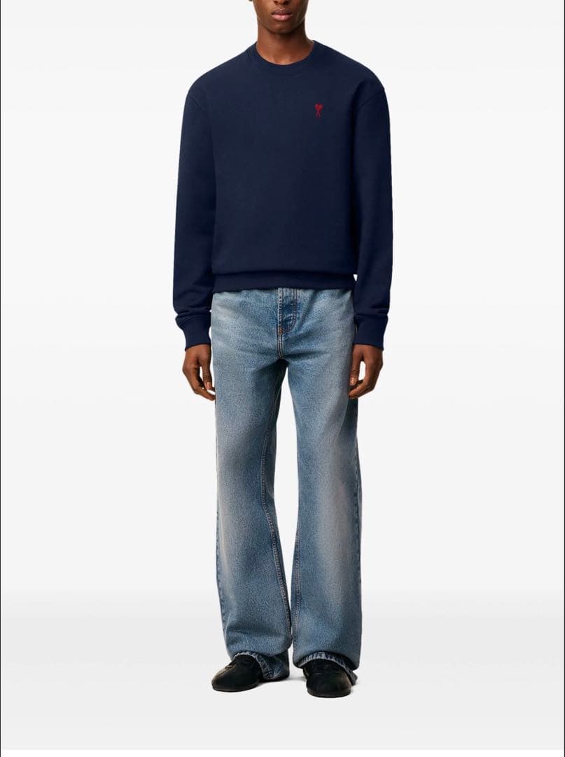 AMI PARIS アミパリス スウェット トレーナー ネイビー Sサイズ